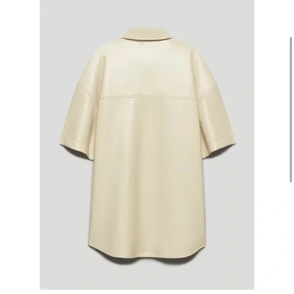 Aritzia Babaton Frances Button-Up in Sand White - Picture 6 of 12